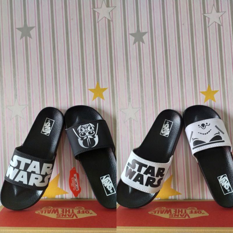 Sandal vans star wars sendal slop casual murah grade original