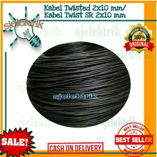 Kabel Twisted 2x10 mm / Kabel SR 2x10 mm / Kabel Twist SR 2 x 10 mm / kabel tuis 2x10