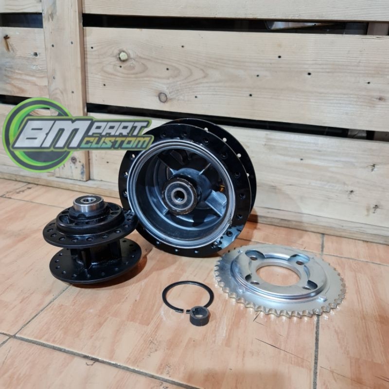 TROMOL DEPAN BELAKANG THUNDER125 CUSTOM JARI JARI