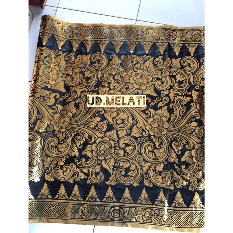 KAIN PRADA EMAS BALI MOTIF DAUN sukawati produk