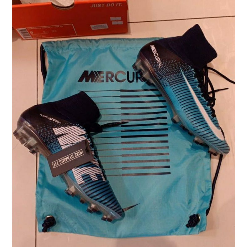 Sepatu bola nike mercurial superfly v fg play ice