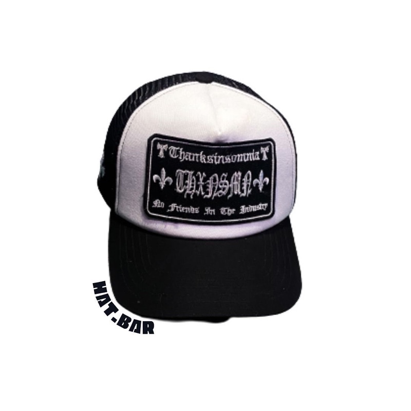 TRUCKER HAT TRICERA V2 BLACK THANKSINSOMNIA