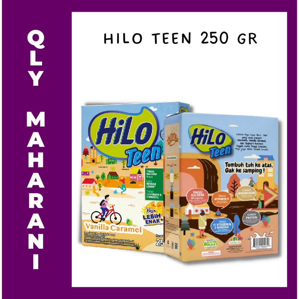 

HILO TEEN 250 GR SUSU PERTUMBUHAN REMAJA