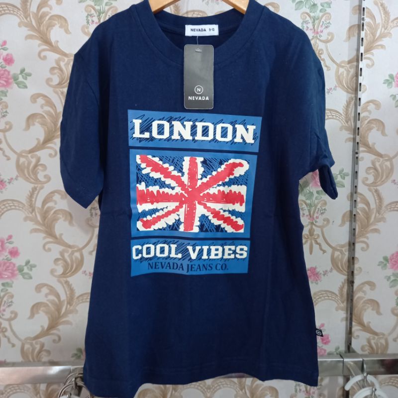 kaos anak lengan pendek NEVADA size .7.8.9.10.11.12.13.14 tahun