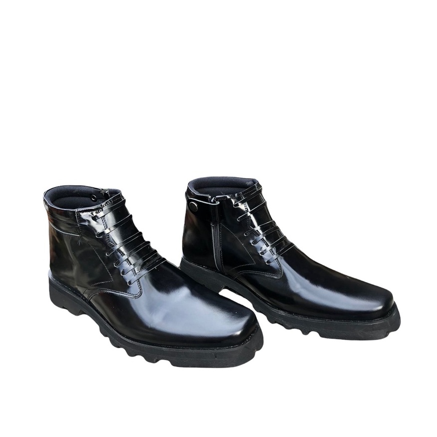 Sepatu PDH Tali Mati Sepatu Polisi Sepatu TNI ABRI POLRI Sepatu Kulit Kilap/LAK Asli Sepatu Termurah
