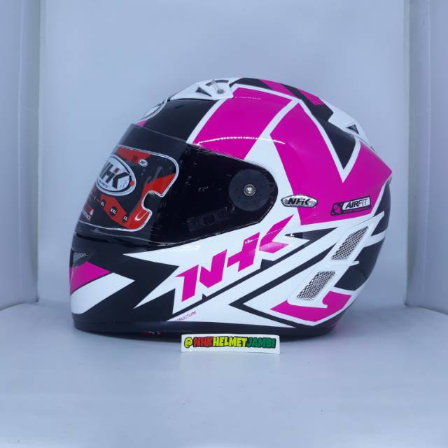 HELM FULLFACE NHK GP PRO / GPPRO / TT RACING / TERMINATOR RACING BIOS BLACK PINK
