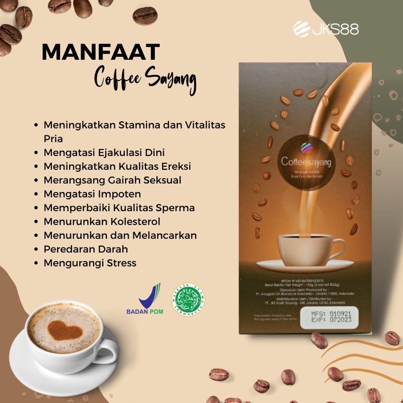 

KOPI SAYANG TERBARU KEMASAN 5 Sachet / KOPI SAYANG /KOPI JKS /KOPI STAMINA