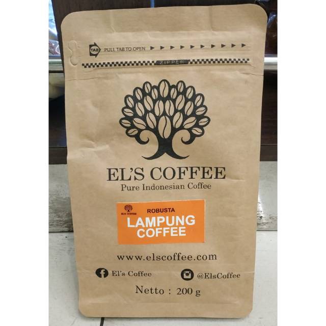 Els Coffee ROBUSTA Lampung Coffee 200 g