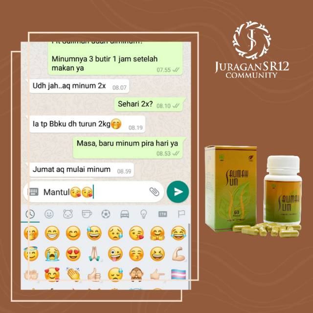 SR12 Salimah Slim Pelangsing Badan Penurun Berat Badan Pelangsing Badan Cepat dan Ampuh Obat Diet Best Seller BPOM