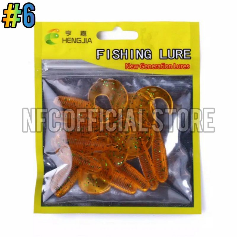 Umpan casting Soft lure 6cm/2gr Umpan karet 1pack isi 10pcs