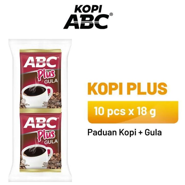 Kopi ABC Plus Gula 10 x 18 gram (10sachet)