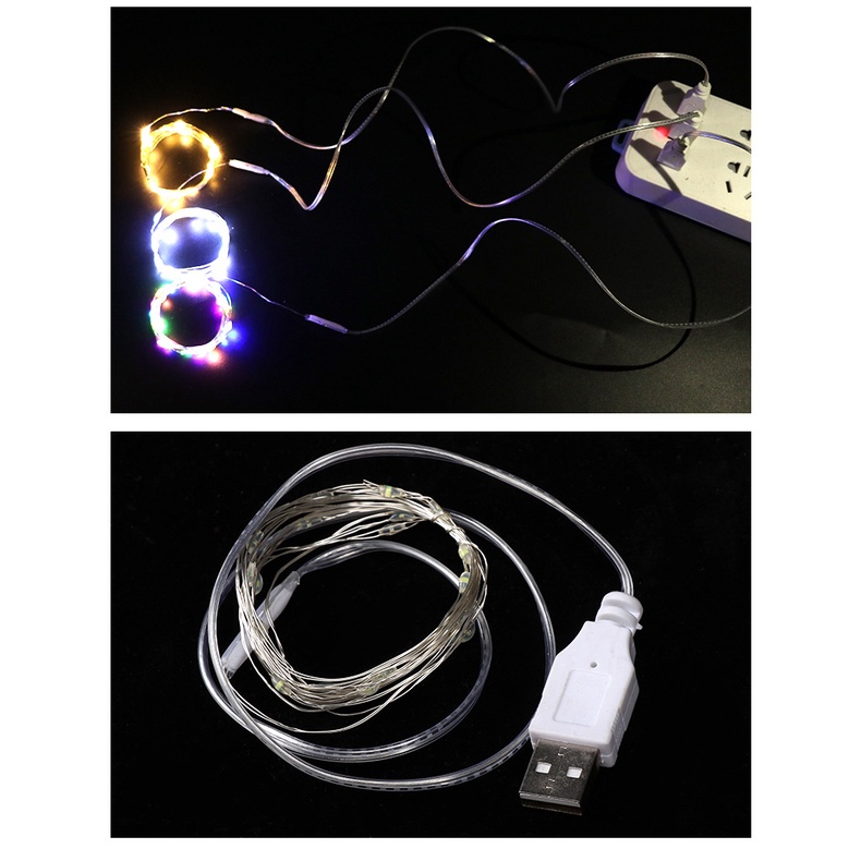 【Ready stock】1M 2M Lampu Led Fairy Tale Fantasy Ag13 Baterai String Light Lampu/USB fashion praktis murah COD