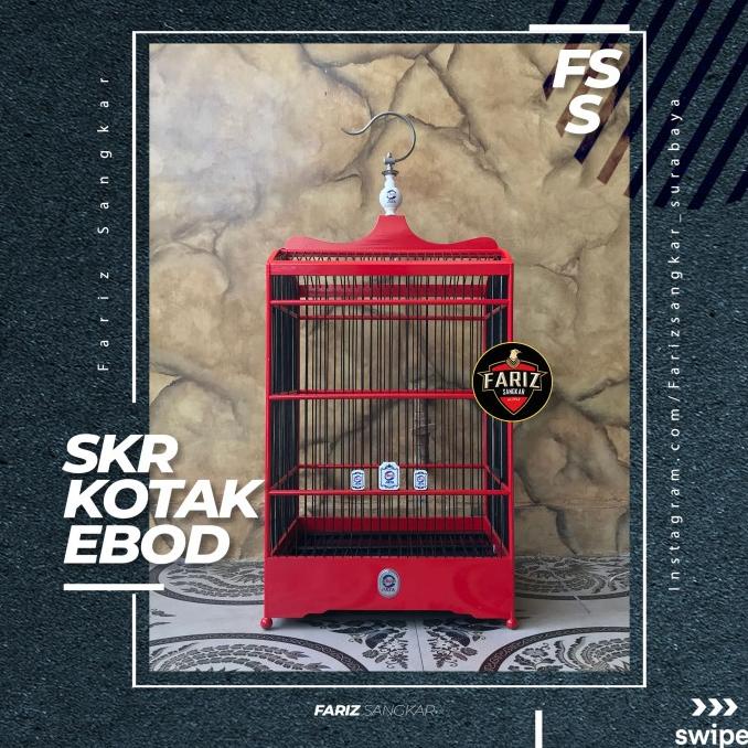 Sangkar Kotak Merah Ebod Jaya no. 2