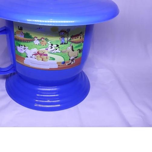 ♂ Pispot Anak / Dewasa Plastik + Tutup tinggi =19 cm diameter tengah = 24.5 cm ❁