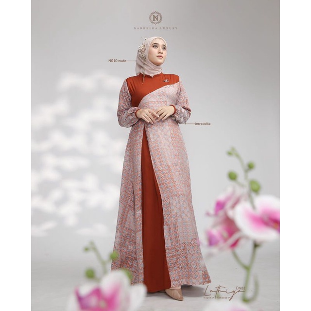 COD ☑️ LATHIYA DRESS BY NADHEERA LUXURY / GAMIS LEBARAN 2022