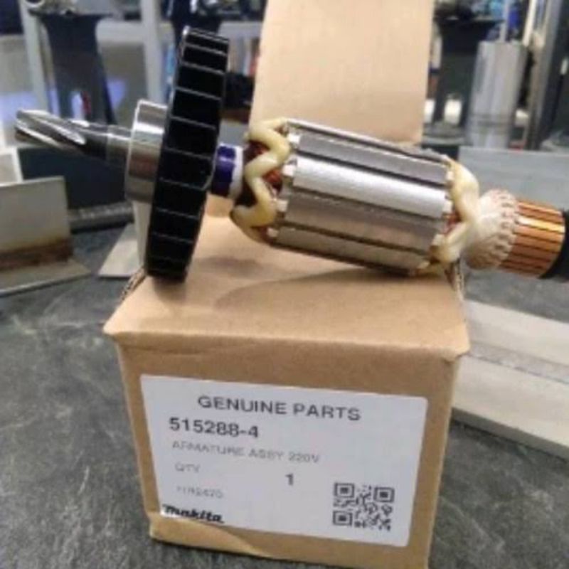 Armature gulungan / isi rumah stator / Angker Mesin Bor Rotary Hammer Makita HR 2460 Asli / Ori