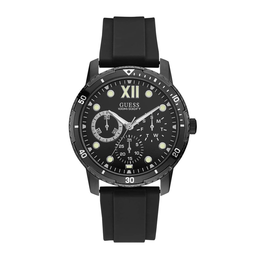 GUESS W1174G2 Optimum - Jam Tangan Pria - Hitam