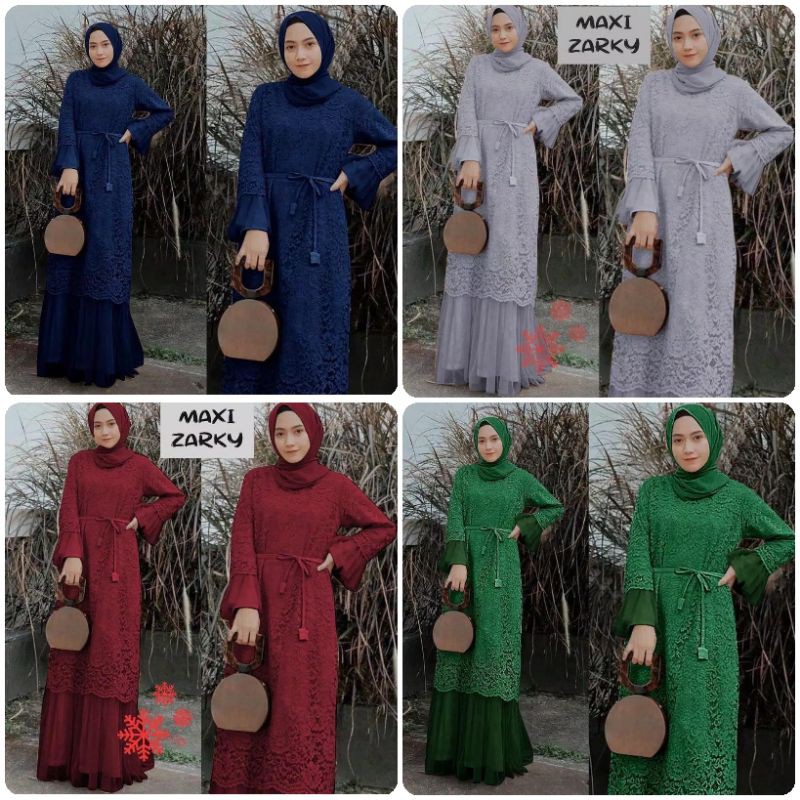 Shelina maxy dress brukat wanita/longdress brukat pesta mewah/longdress maxy dress brukat remaja