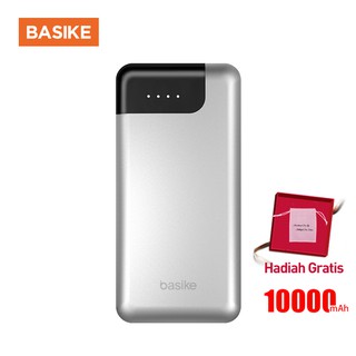 PowerBank Mini Murah Power Bank Dual USB LED BASIKE 10000 mAh Fast Charging iphone Xiaomi Samsung