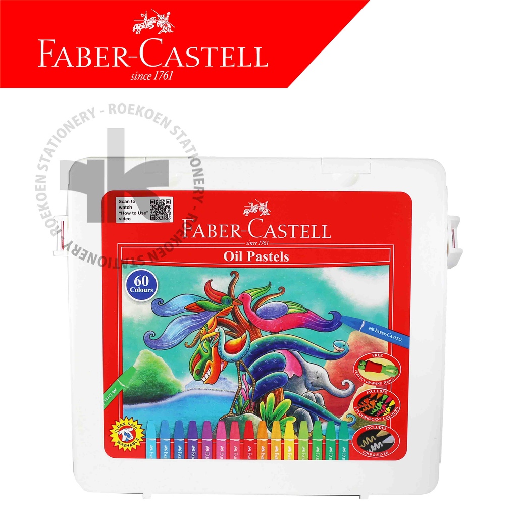 

Faber Castell Oil Pastel 60 Warna Hexagonal (Plastic Bag) 120100