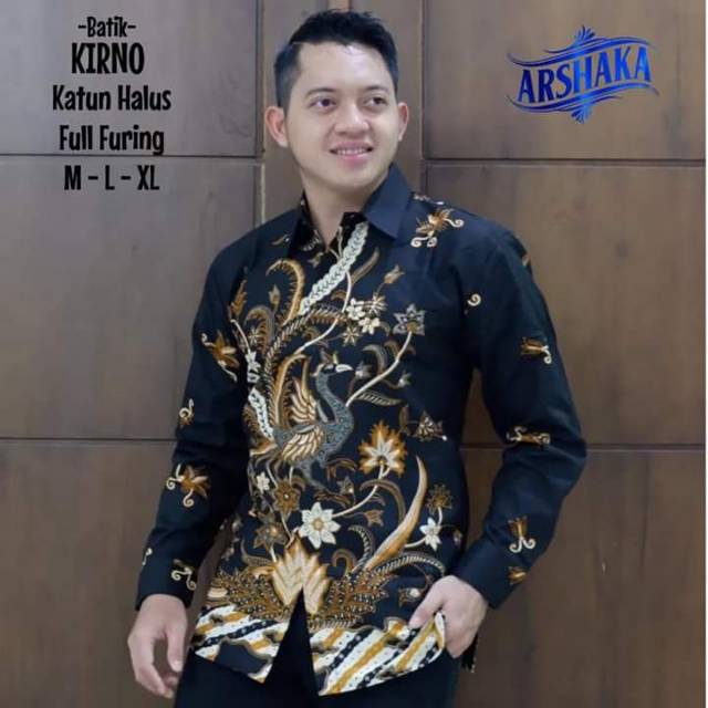Batik kirno by arshaka kemeja wanita murah