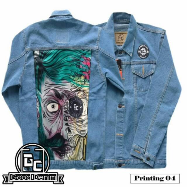 Jaket Jeans Printing Zombie Bioblitz