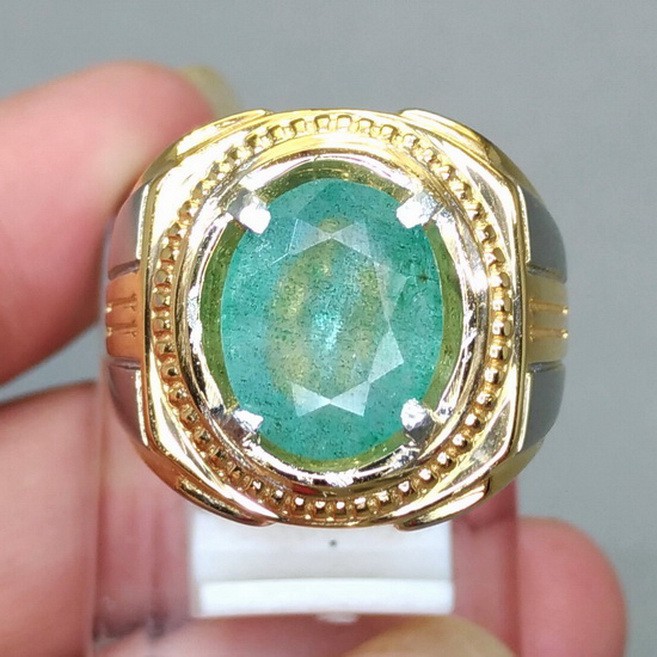 Batu Cincin Asli Emerald Zamrud Natural bergaransi
