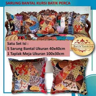 Jual sarung bantal kursi sofa batik kain perca Harga Terbaik 