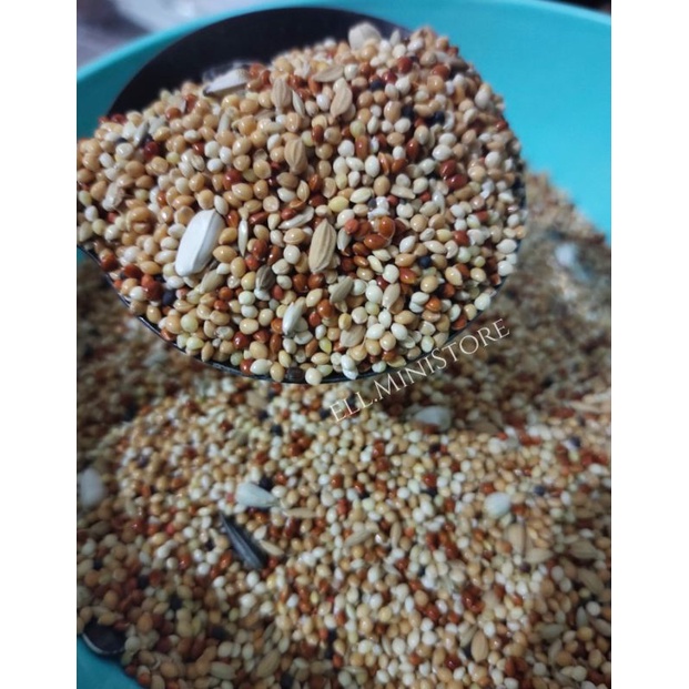 Milet Campur LB Perkutut Kenari Millet Campur pakan burung bijian