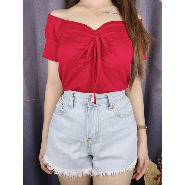 Crop top Camie crop neci / croptop sabrina
