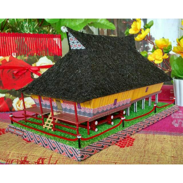 Miniatur Rumah Adat Batak Simalungun Shopee Indonesia