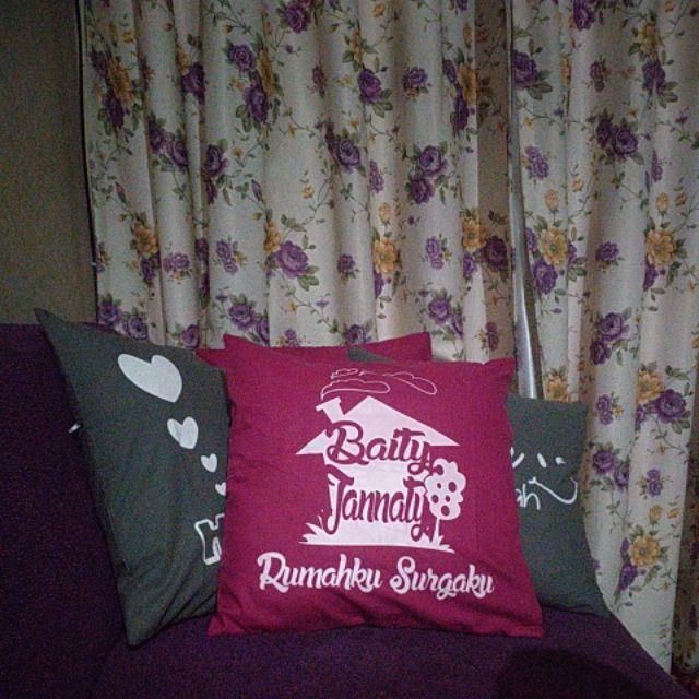 Sarung Bantal Kursi/sarung Bantal Tulisan/sarung Bantal Kata Murah