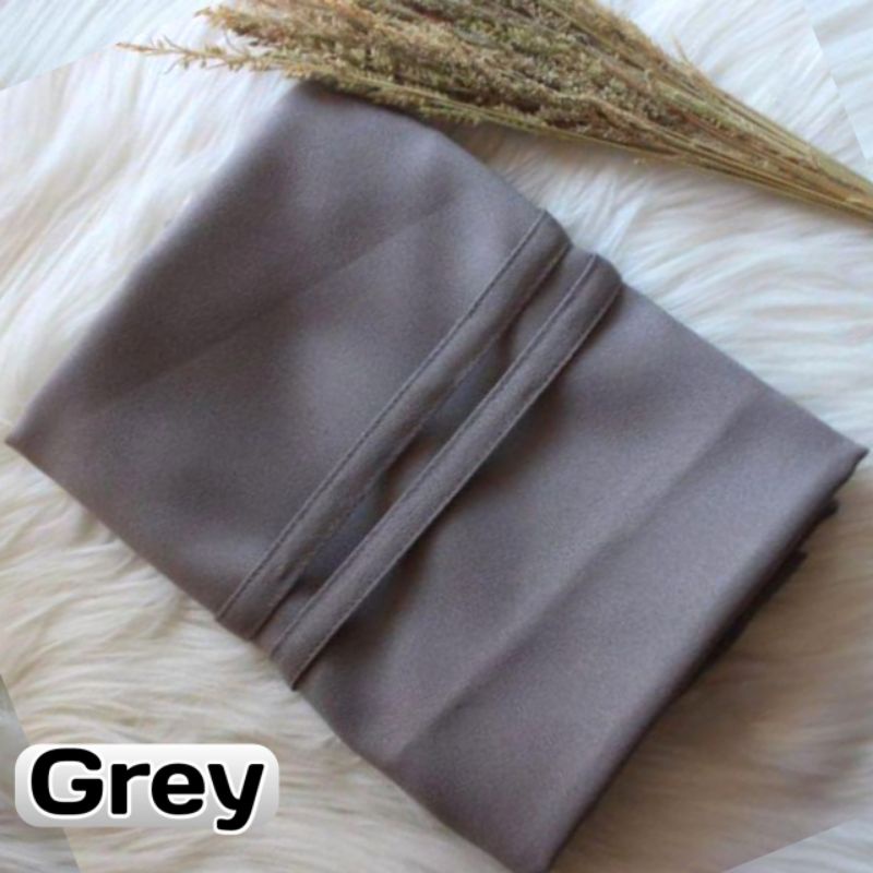 BERGO JUMBO NON PED ANTEM XL / JILBAB HIJAB SYARI JUMBO WOLFIS-Grey