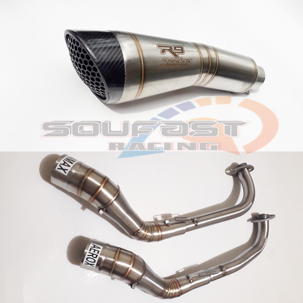 Knalpot R9 Vixion cbr150r cb150r r15 gsx satria fu mx king mx135 byson scorpio supra gtr sonic verza megapro xsr155 tiger aerox nmax vario lexi xmax scoopy beat mio xeon pcx adv-3