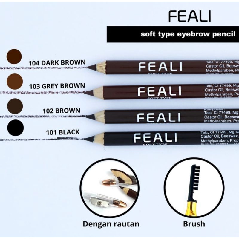 IMPLORA Eye Brow Pencil 2 IN 1 ( PENSIL + SERUTAN + SIKAT ) ORIGINAL BPOM