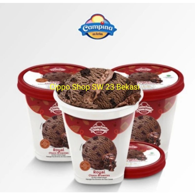 ice cream CAMPINA ROYAL CHOCO BROWNIES 350ml
