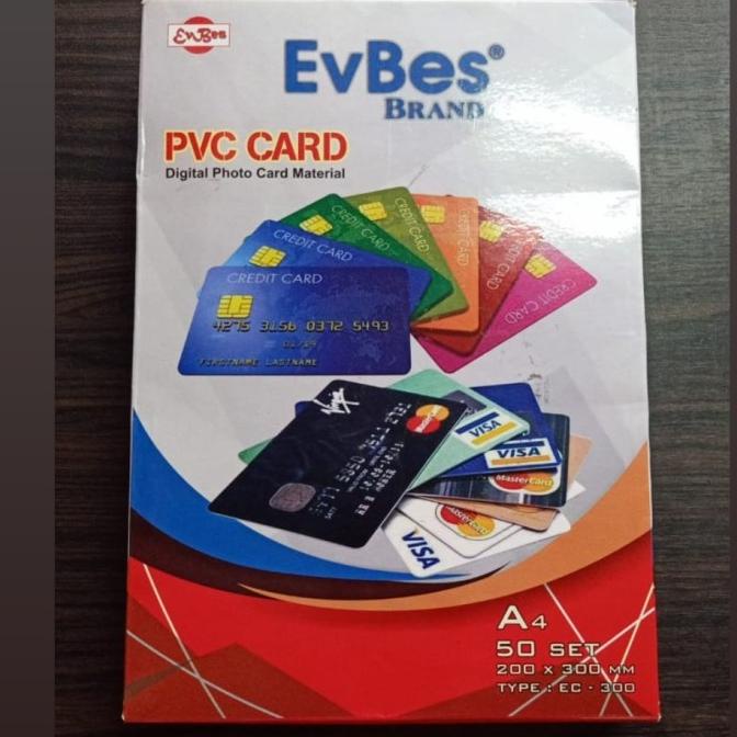 

[50SETS] KERTAS PVC BAHAN ID CARD INSTAN A4 / KERTAS PVC CARD XBV5615EA