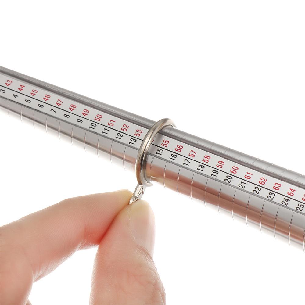 Top Finger Ring Sizer Ring Sizer Aksesoris Profesional Measure Stick Alat Ukur Cincin