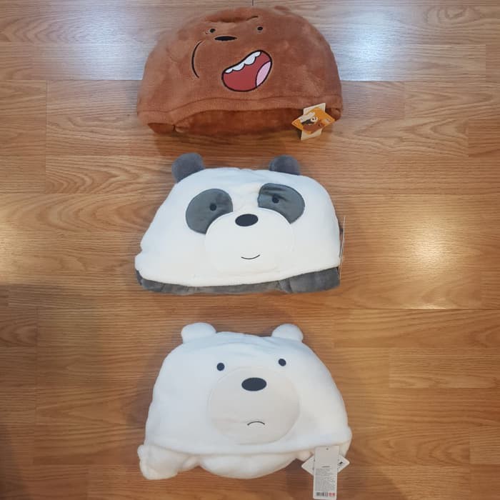Selimut Travelling We Bare Bears / Balmut / Miniso Blanket Hoodie