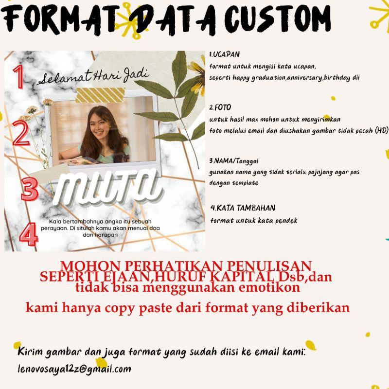 Bantal foto template pt 2 sisi. 3,bantal custom tema birthday, lebaran, natal, hari guru, kelulusan dll