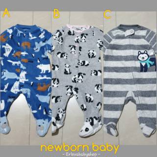  Newborn  Sleepsuit carter s bahan kaos cotton tutup kaki 