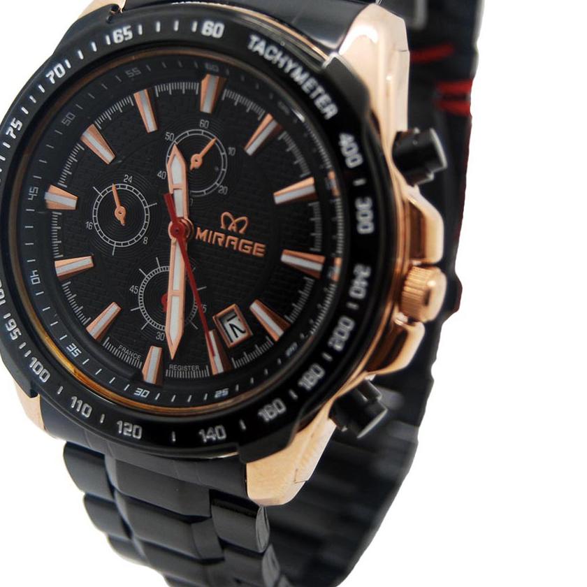 Terbaru|SQ37|Mirage watch Official Store Original Jam Tangan Pria Mirage Hitam Rosegold Tahan Air Ga