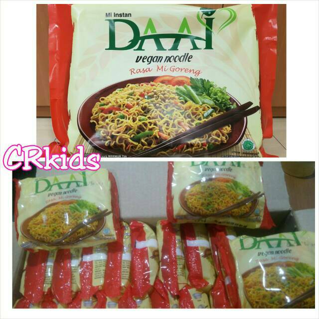  Mie  DAAI Vegan  Vegetarian Rasa Mi Goreng  isi 40pcs Mie  