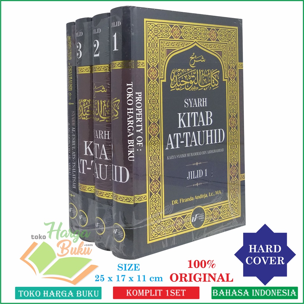 Syarah Kitab At-Tauhid KOMPLIT 1SET isi 3 Buku Karya Syaikh Muhammad bin Abdulwahhab Penerbit Nashirus Sunnah