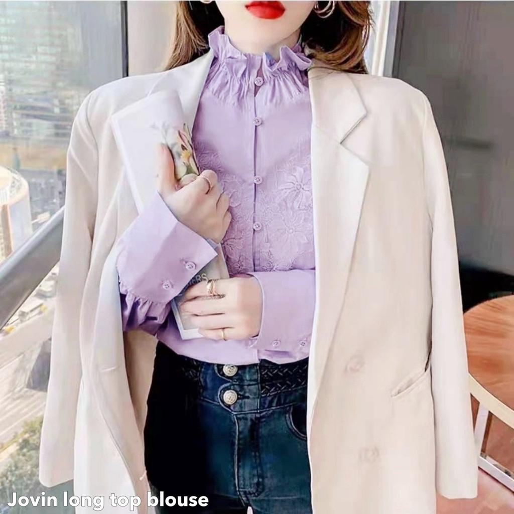 Jovin long top blouse -Thejanclothes