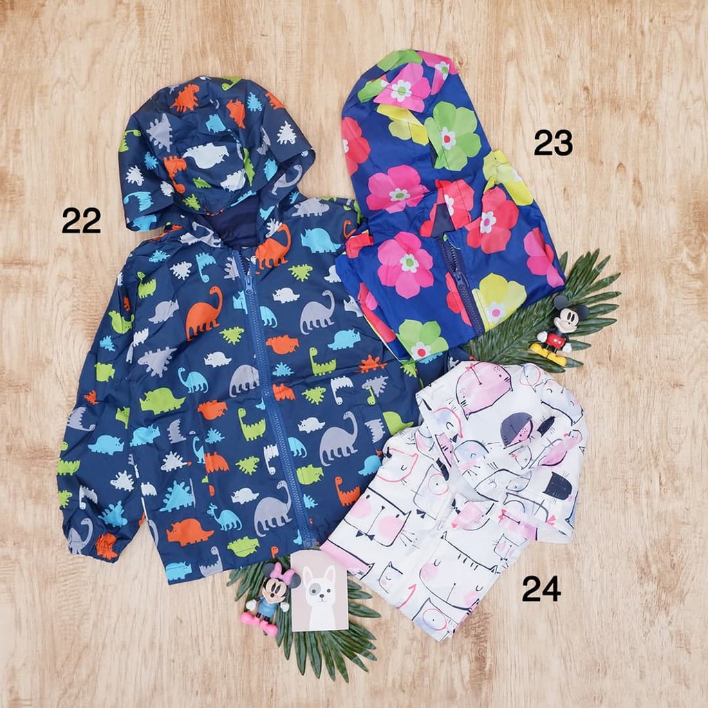 LID9050 No 21-30 Jaket Fashion Bayi/ Balita Parasut Anti Air ada topi/ hoodie