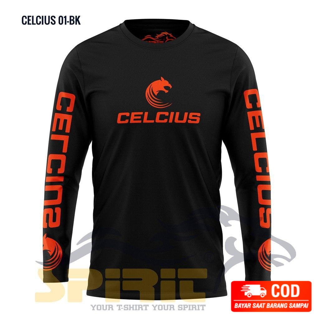 BISA COD BAJU KAOS SEPEDA CELCIUS PRIA LENGAN PANJANG BIG SIZE JUMBO AL SIZE