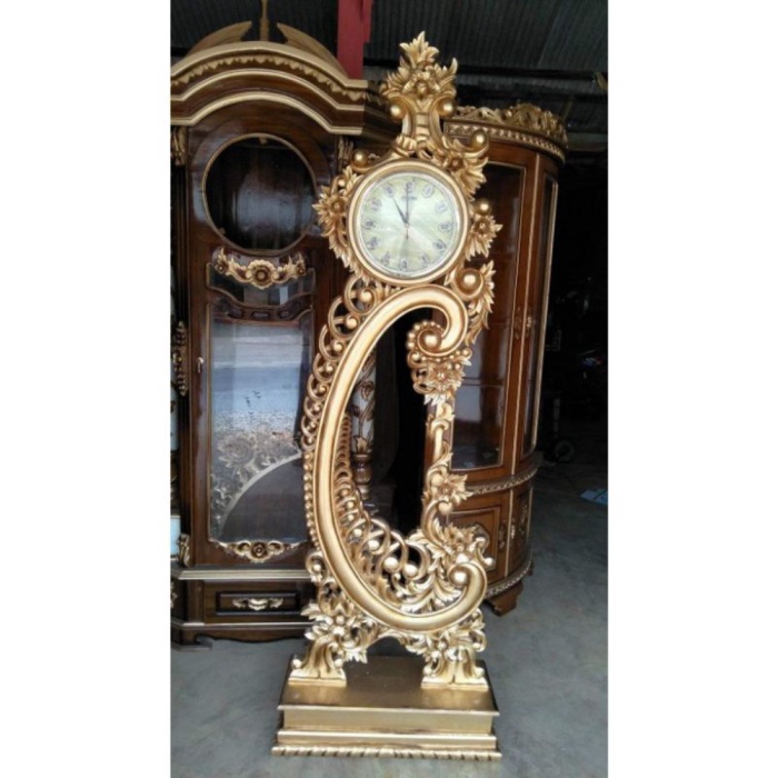 LEMARI JAM MEWAH JATI BERKUALITAS