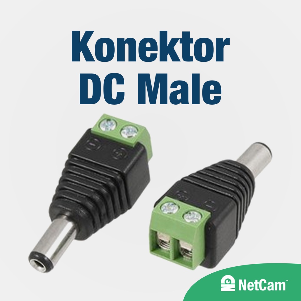JACK DC POWER 12V KONEKTOR CCTV MALE/FEMALE