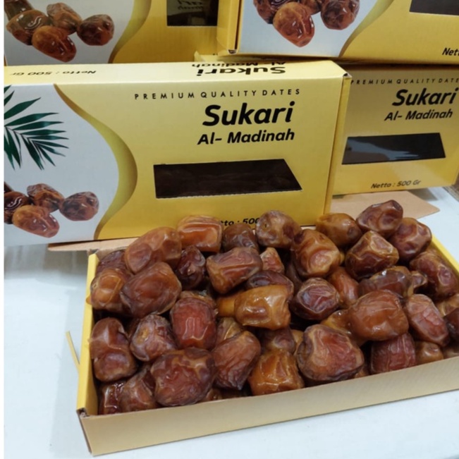 

Kurma Sukari Premium al madinah Kurma Sukkari Original High Quality 500gr kemasan dus